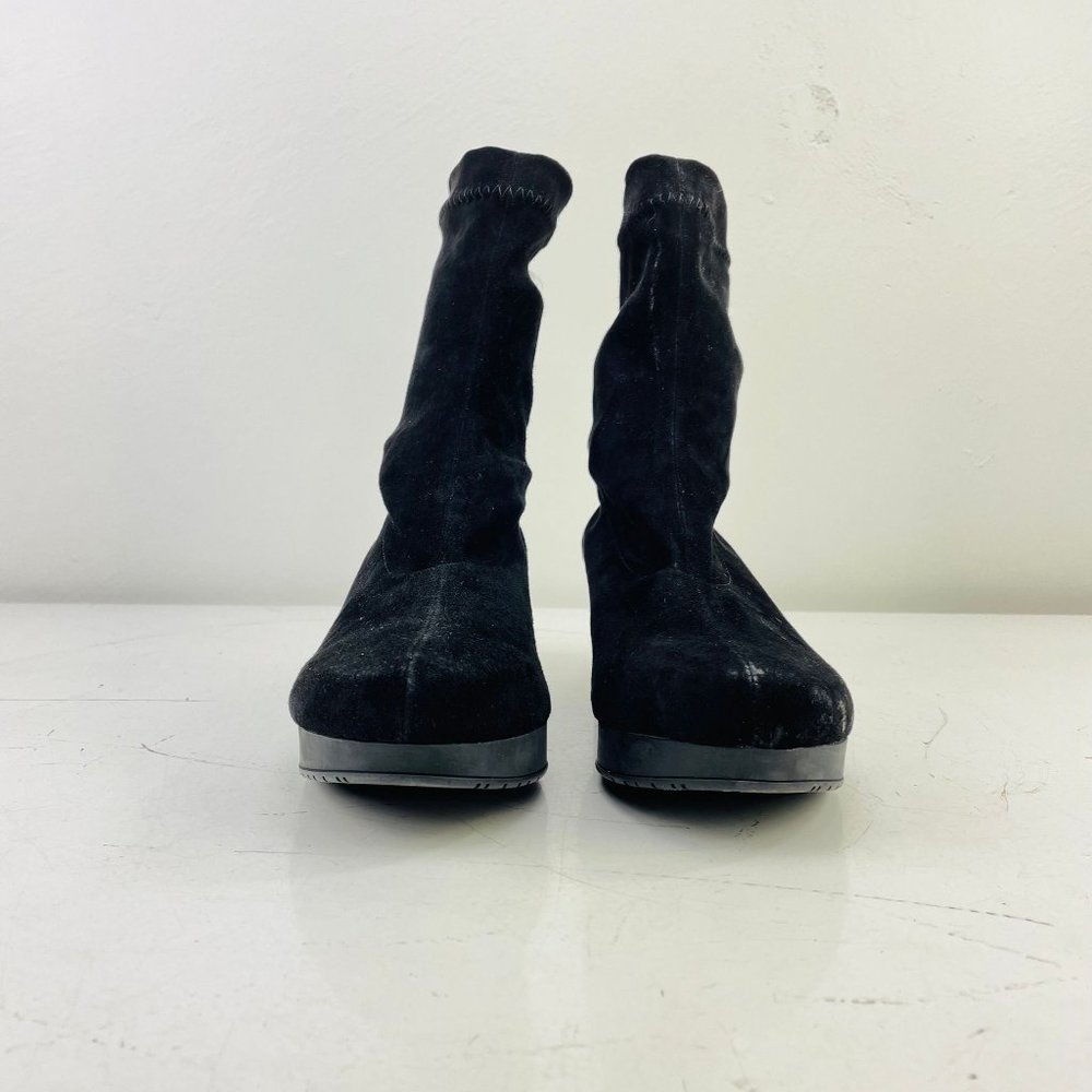Black Suede Boots For Women (1040785)